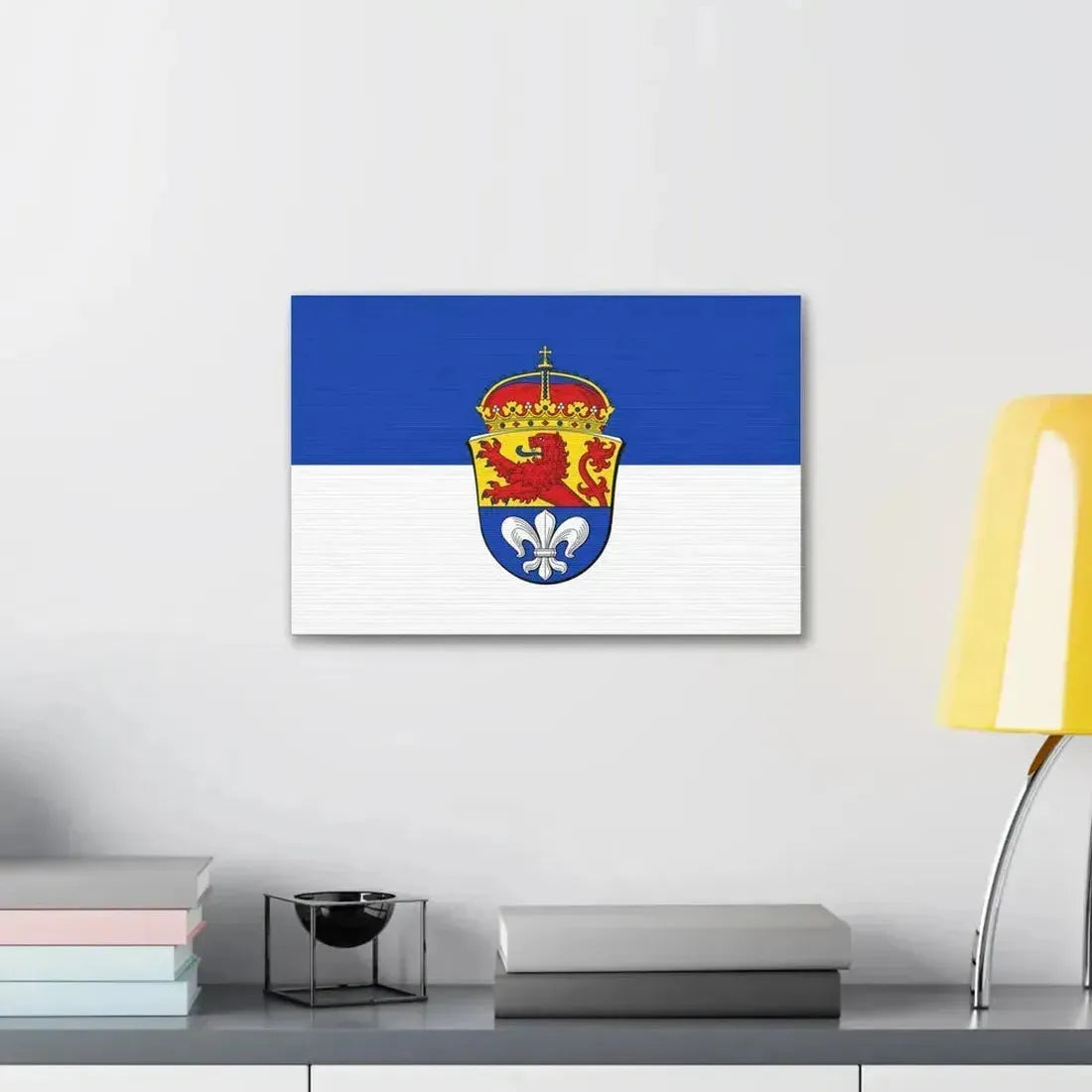 Flag of Darmstadt Germany - Canvas Wall Art - The Sticker Space