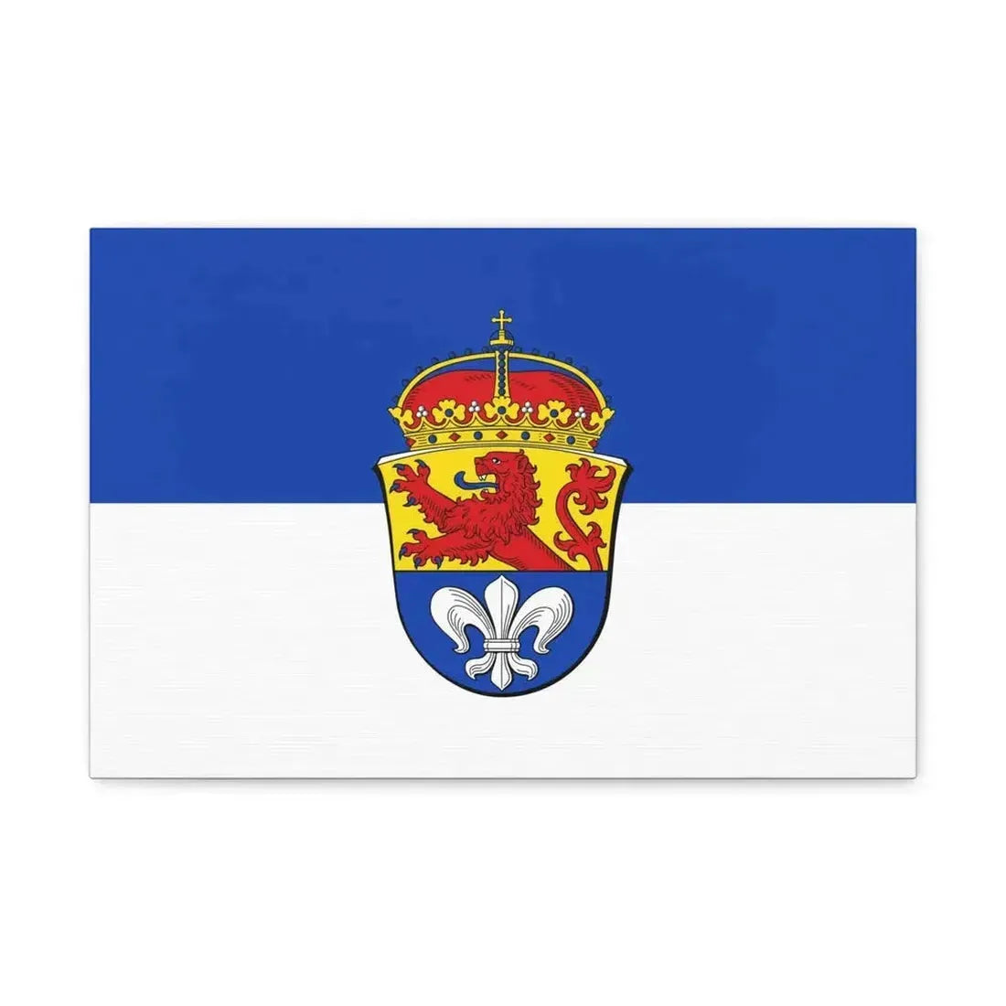Flag of Darmstadt Germany - Canvas Wall Art - The Sticker Space