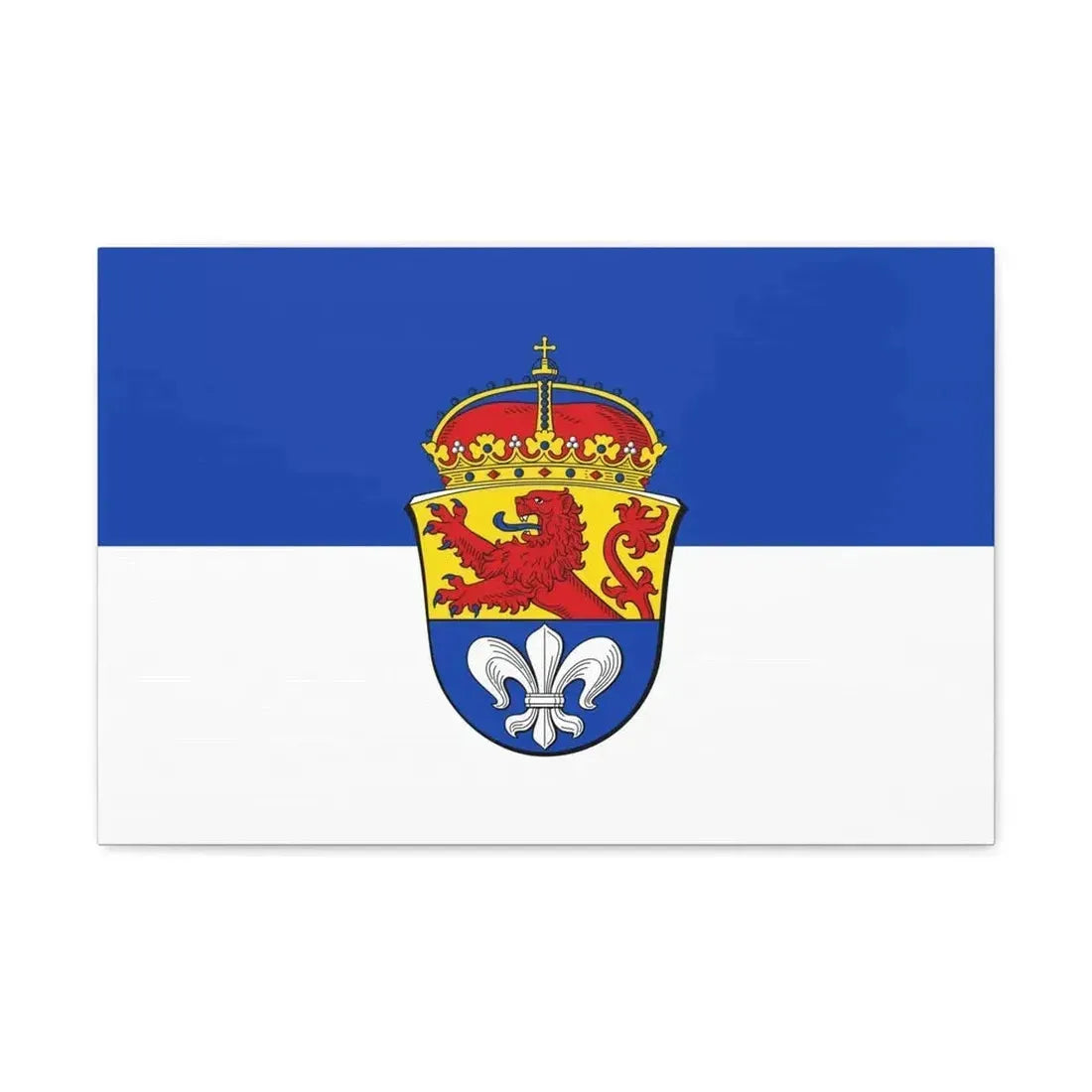 Flag of Darmstadt Germany - Canvas Wall Art - The Sticker Space