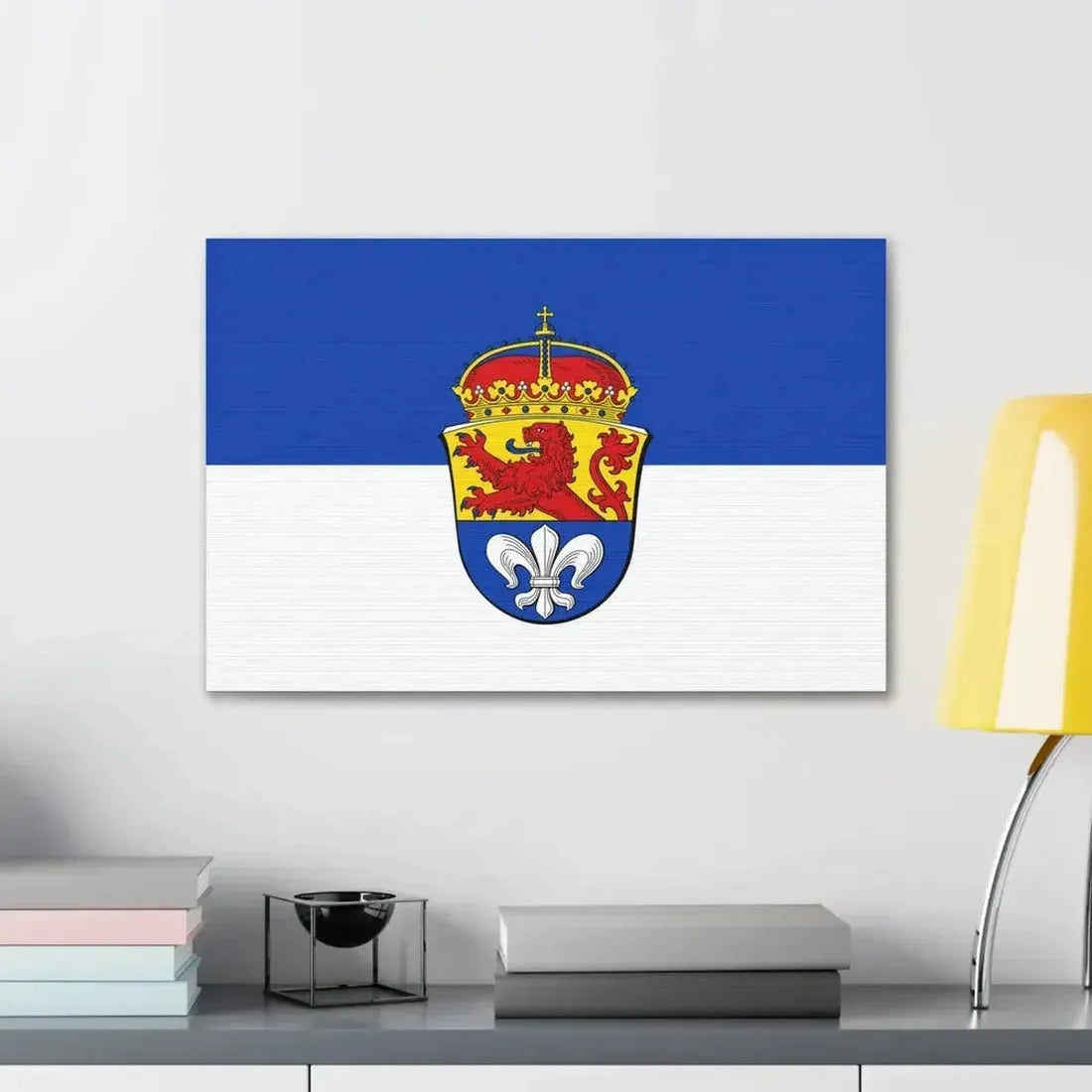 Flag of Darmstadt Germany - Canvas Wall Art - The Sticker Space