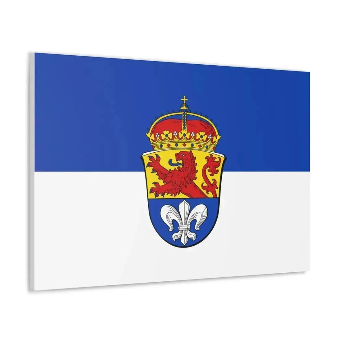 Flag of Darmstadt Germany - Canvas Wall Art - The Sticker Space