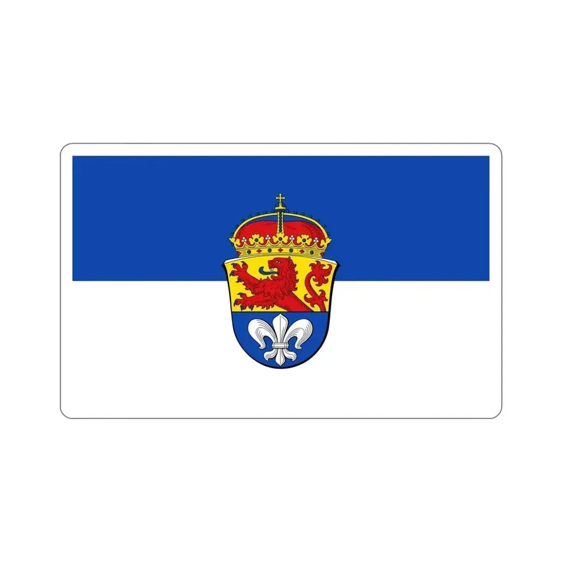 Flag of Darmstadt Germany STICKER Vinyl Die-Cut Decal - The Sticker Space