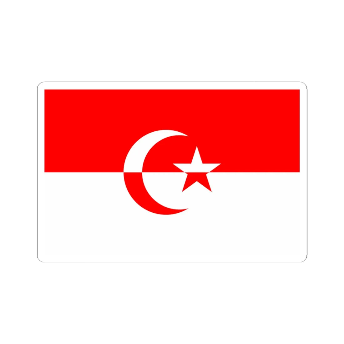 Flag of Darul Islam (Indonesia) STICKER Vinyl Kiss-Cut Decal 6 Inch White - The Sticker Space