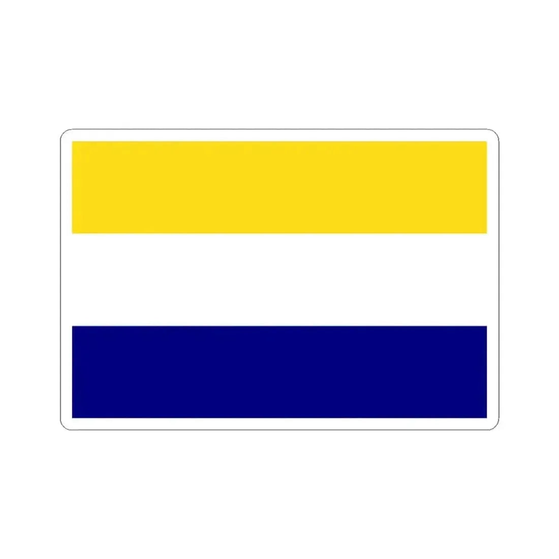 Flag of Daule (Ecuador) STICKER Vinyl Kiss-Cut Decal 3 Inch White - The Sticker Space