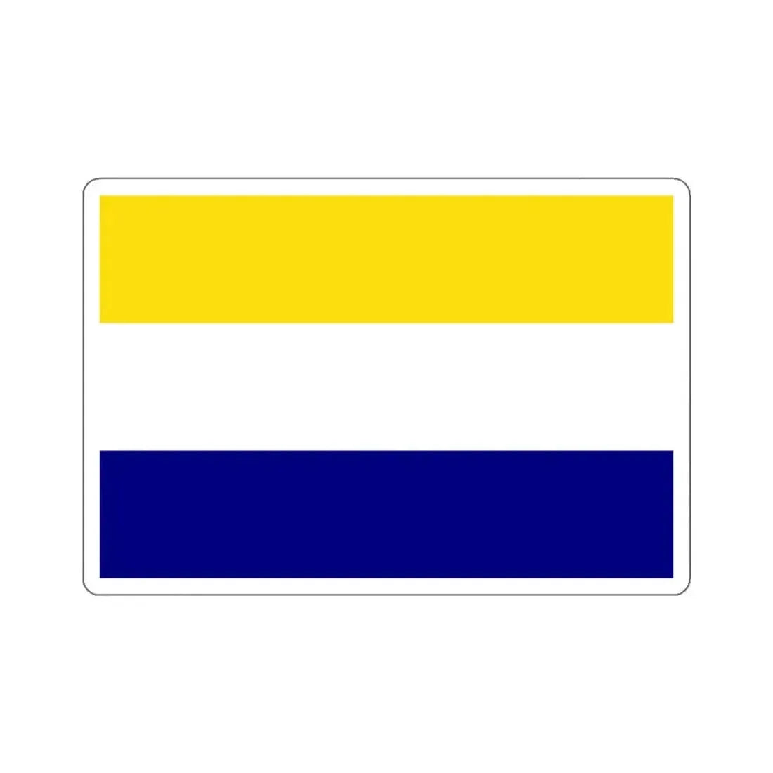 Flag of Daule Ecuador - STICKER Vinyl Kiss-Cut Decal 3 Inch White - The Sticker Space