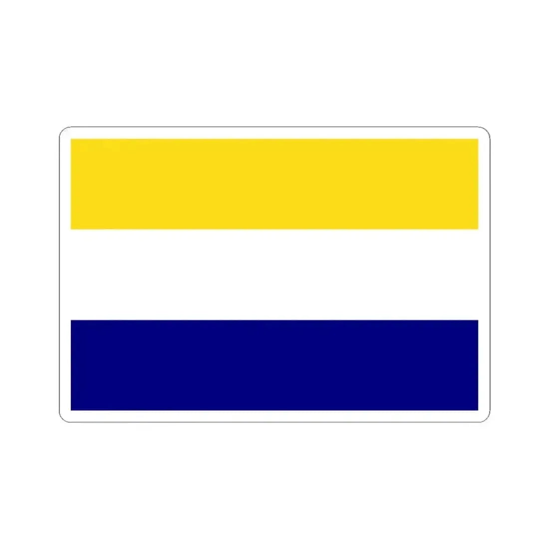 Flag of Daule (Ecuador) STICKER Vinyl Kiss-Cut Decal 4 Inch White - The Sticker Space