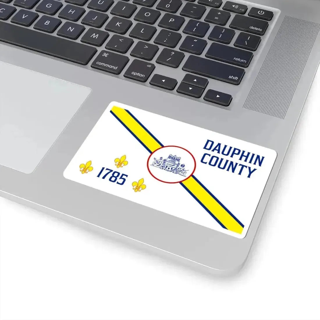 Flag of Dauphin County Pennsylvania (United States) STICKER Vinyl Kiss-Cut Decal - The Sticker Space