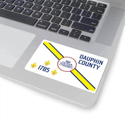 Flag of Dauphin County Pennsylvania (United States) STICKER Vinyl Kiss-Cut Decal - The Sticker Space