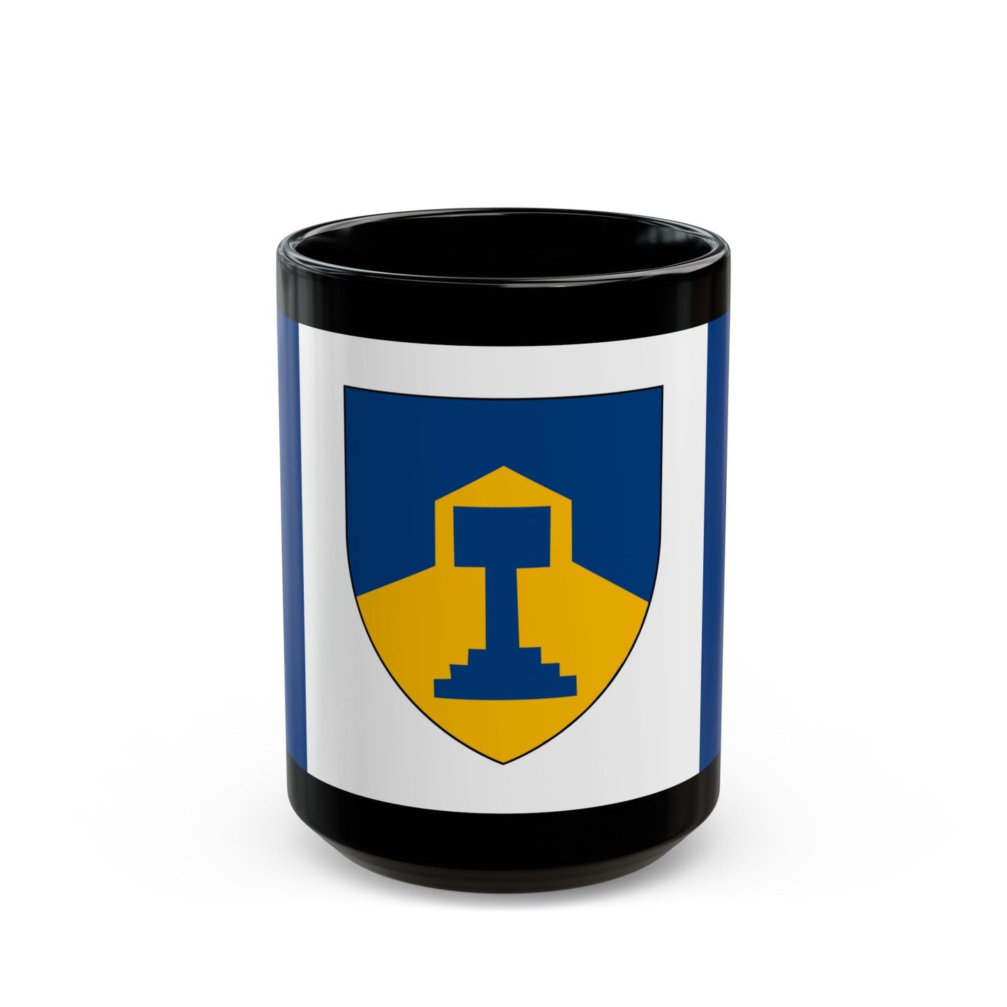 Flag of Dawson Creek British Columbia Canada - Black Coffee Mug-15oz-The Sticker Space