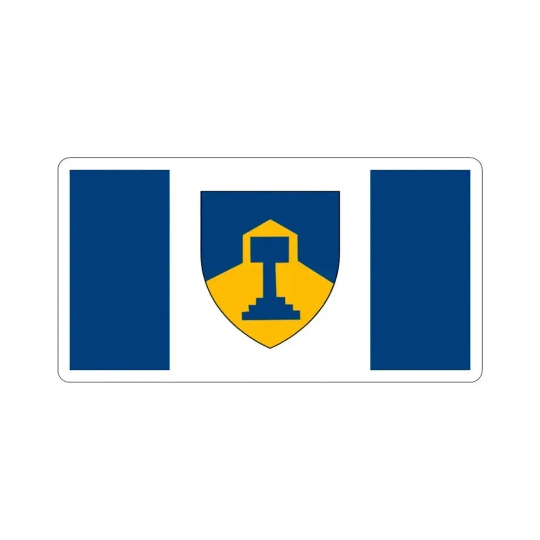 Flag of Dawson Creek British Columbia Canada STICKER Vinyl Die-Cut Decal 2 Inch - The Sticker Space