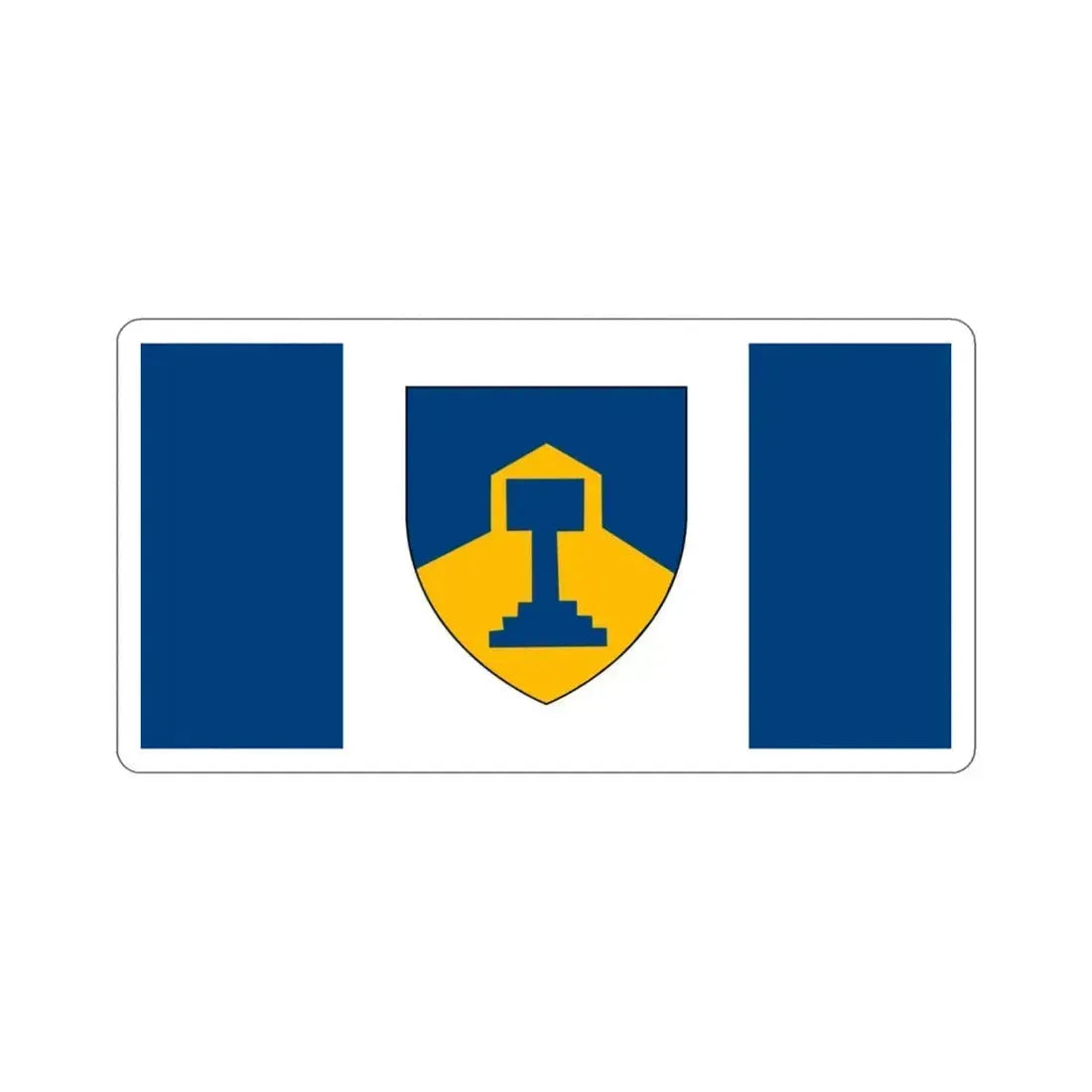 Flag of Dawson Creek British Columbia Canada STICKER Vinyl Die-Cut Decal 3 Inch - The Sticker Space