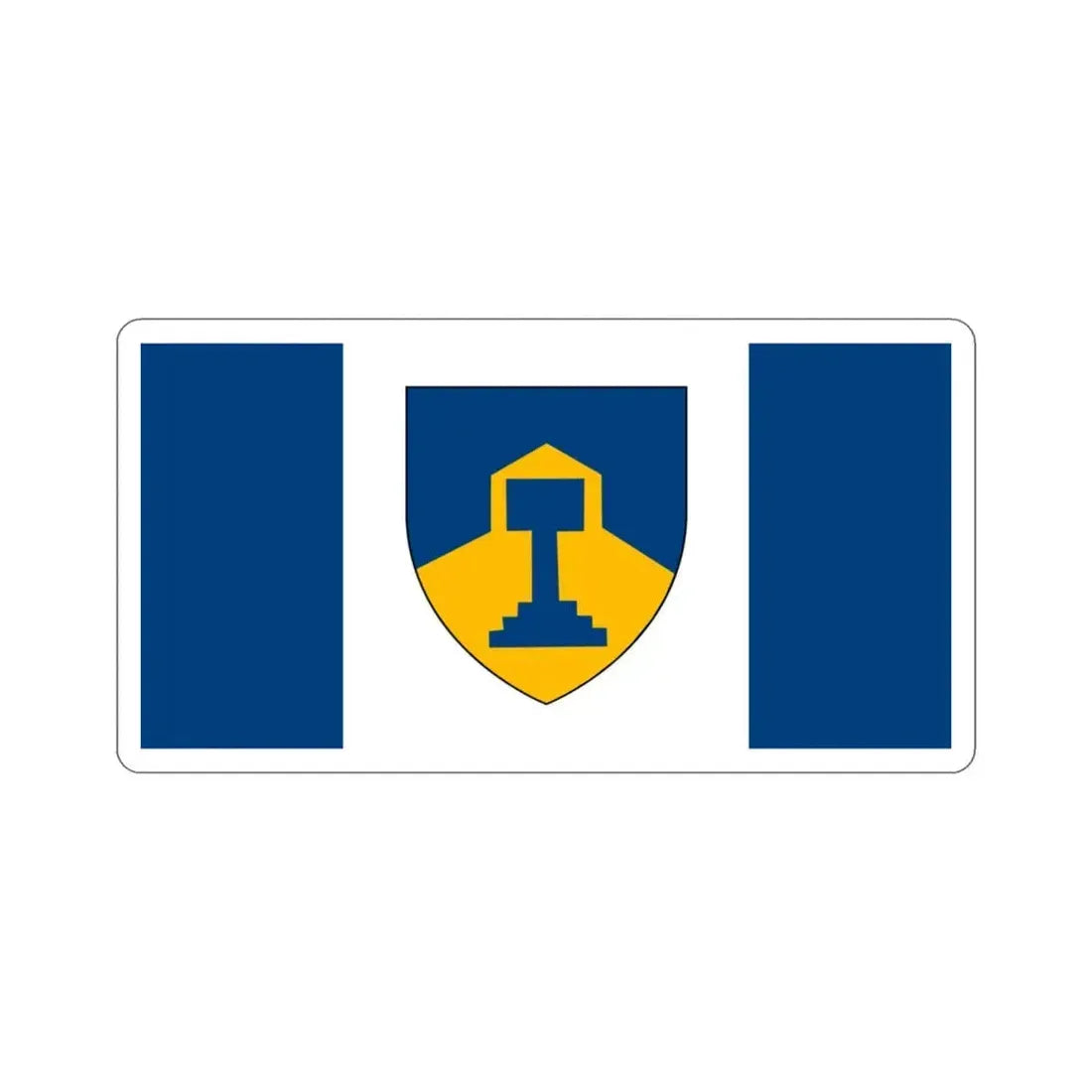 Flag of Dawson Creek British Columbia Canada STICKER Vinyl Die-Cut Decal 3 Inch - The Sticker Space