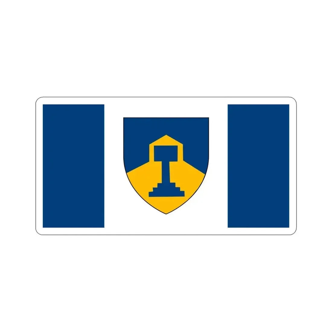 Flag of Dawson Creek British Columbia Canada STICKER Vinyl Die-Cut Decal 4 Inch - The Sticker Space