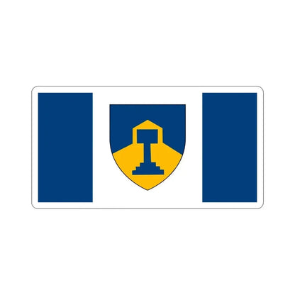 Flag of Dawson Creek British Columbia Canada STICKER Vinyl Die-Cut Decal 4 Inch - The Sticker Space