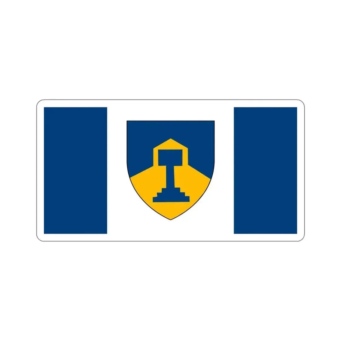 Flag of Dawson Creek British Columbia Canada STICKER Vinyl Die-Cut Decal 5 Inch - The Sticker Space