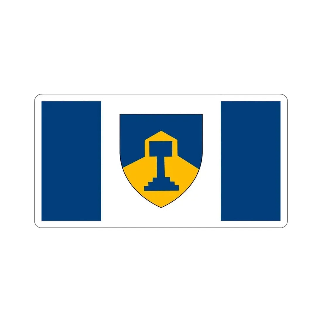 Flag of Dawson Creek British Columbia Canada STICKER Vinyl Die-Cut Decal 5 Inch - The Sticker Space