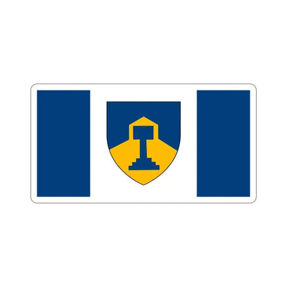 Flag of Dawson Creek British Columbia Canada STICKER Vinyl Die-Cut Decal 5 Inch - The Sticker Space