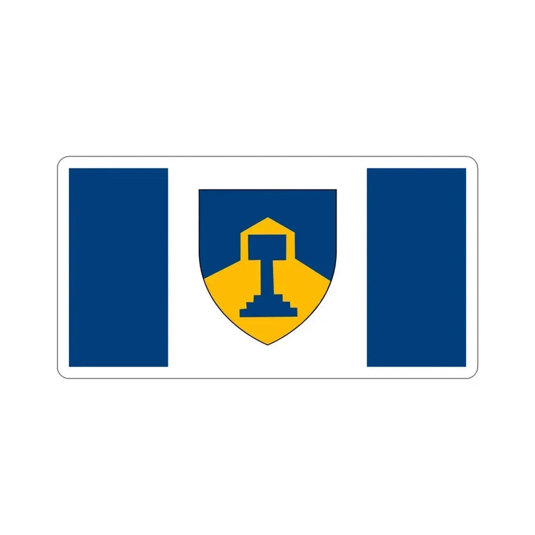 Flag of Dawson Creek British Columbia Canada STICKER Vinyl Die-Cut Decal 6 Inch - The Sticker Space