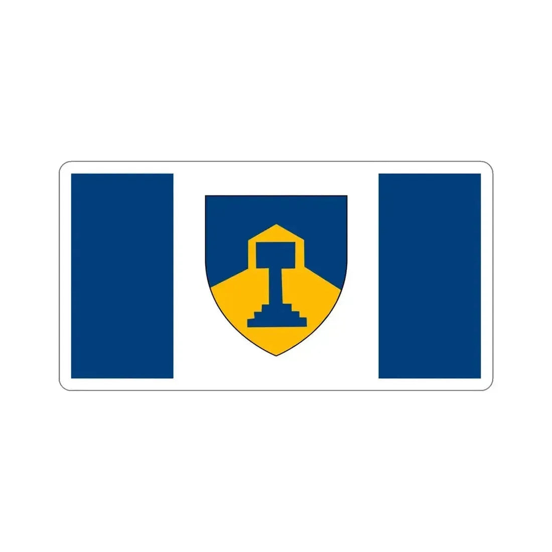 Flag of Dawson Creek British Columbia Canada STICKER Vinyl Die-Cut Decal - The Sticker Space