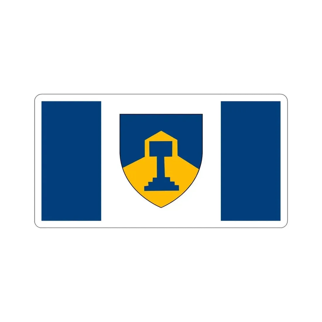 Flag of Dawson Creek British Columbia Canada STICKER Vinyl Die-Cut Decal - The Sticker Space