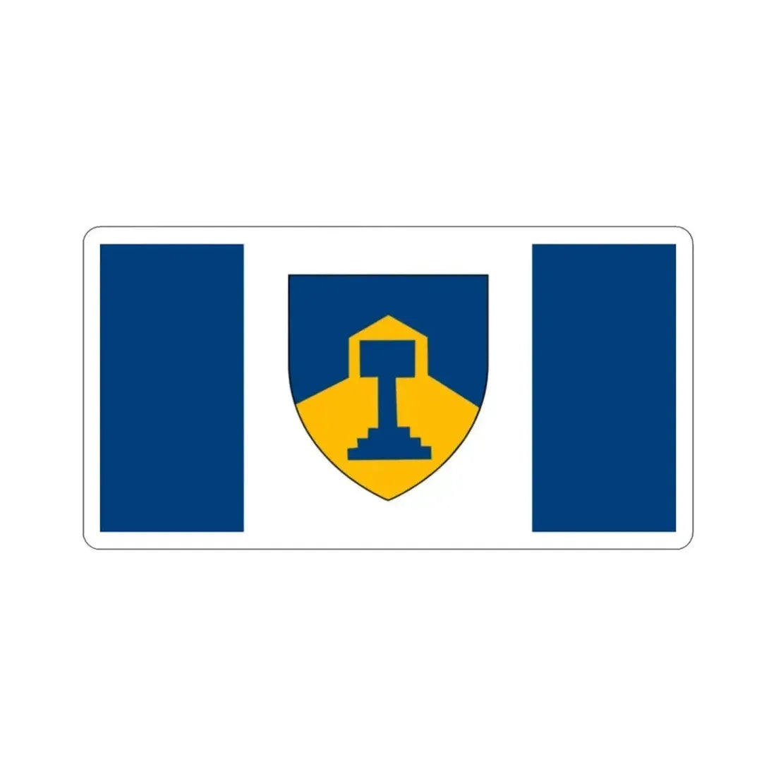 Flag of Dawson Creek British Columbia Canada STICKER Vinyl Die-Cut Decal - The Sticker Space