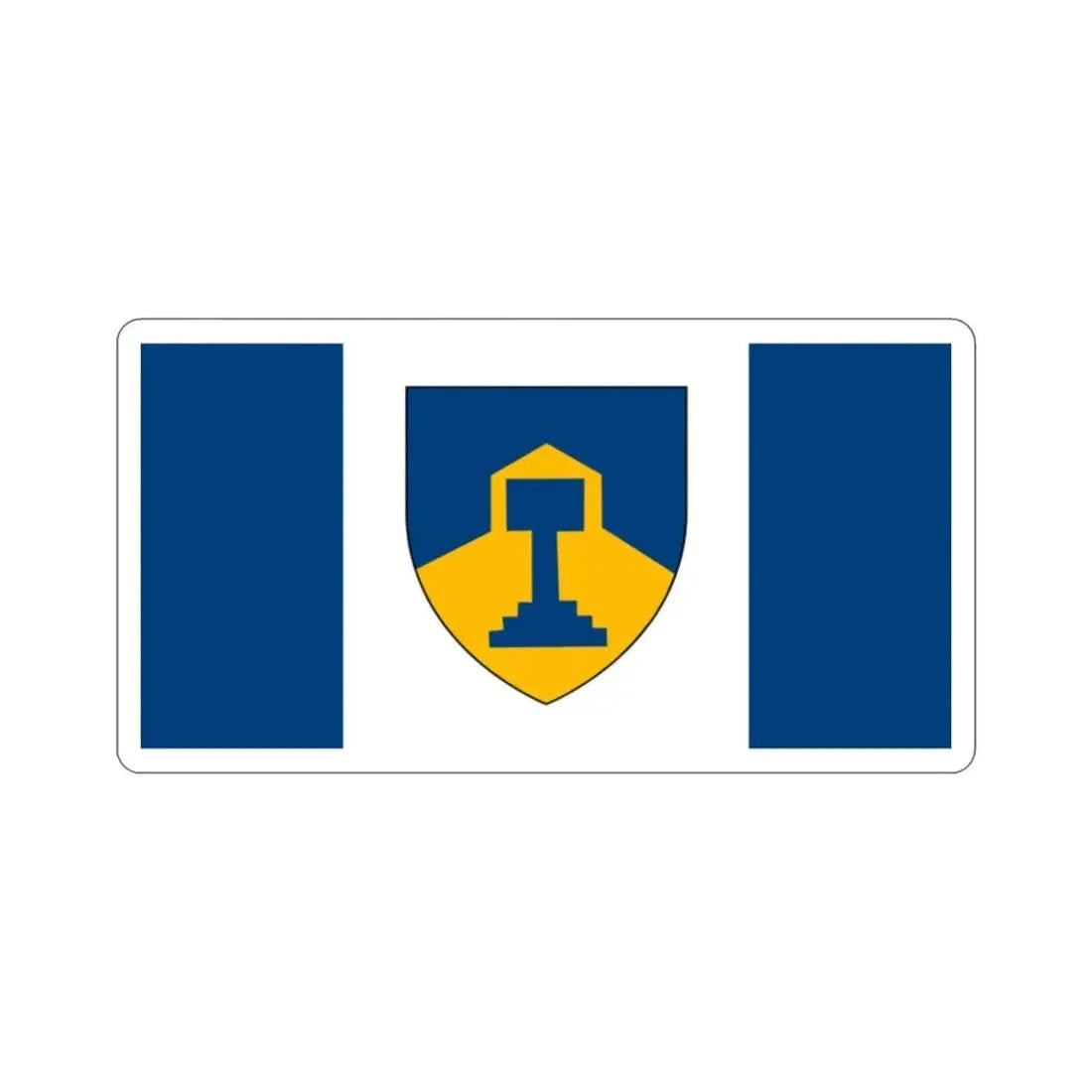 Flag of Dawson Creek British Columbia Canada STICKER Vinyl Die-Cut Decal - The Sticker Space