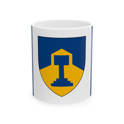 Flag of Dawson Creek British Columbia Canada - White Coffee Mug-11oz-The Sticker Space