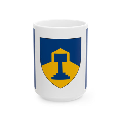 Flag of Dawson Creek British Columbia Canada - White Coffee Mug-15oz-The Sticker Space