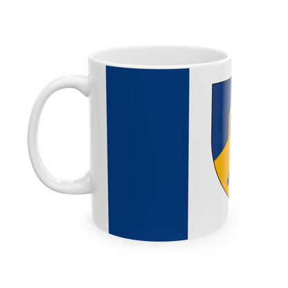 Flag of Dawson Creek British Columbia Canada - White Coffee Mug-The Sticker Space