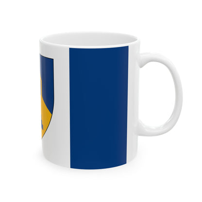 Flag of Dawson Creek British Columbia Canada - White Coffee Mug-The Sticker Space