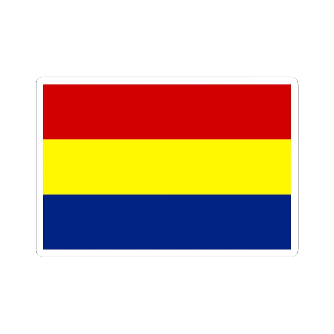 Flag of Dayak Besar (Indonesia) STICKER Vinyl Kiss-Cut Decal 3 Inch White - The Sticker Space