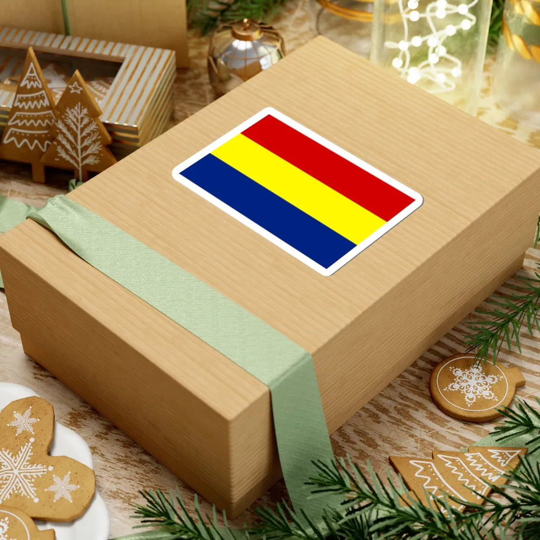 Flag of Dayak Besar (Indonesia) STICKER Vinyl Kiss-Cut Decal - The Sticker Space