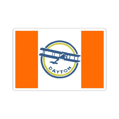 Flag of Dayton Ohio 1917-1958 (United States) STICKER Vinyl Kiss-Cut Decal 2 Inch White - The Sticker Space
