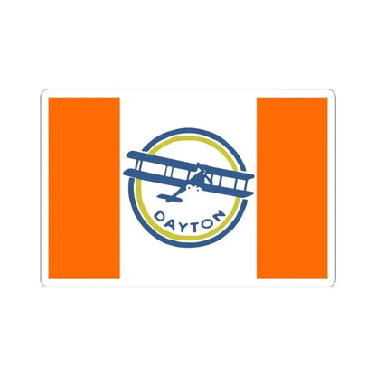 Flag of Dayton Ohio 1917-1958 (United States) STICKER Vinyl Kiss-Cut Decal 3 Inch White - The Sticker Space