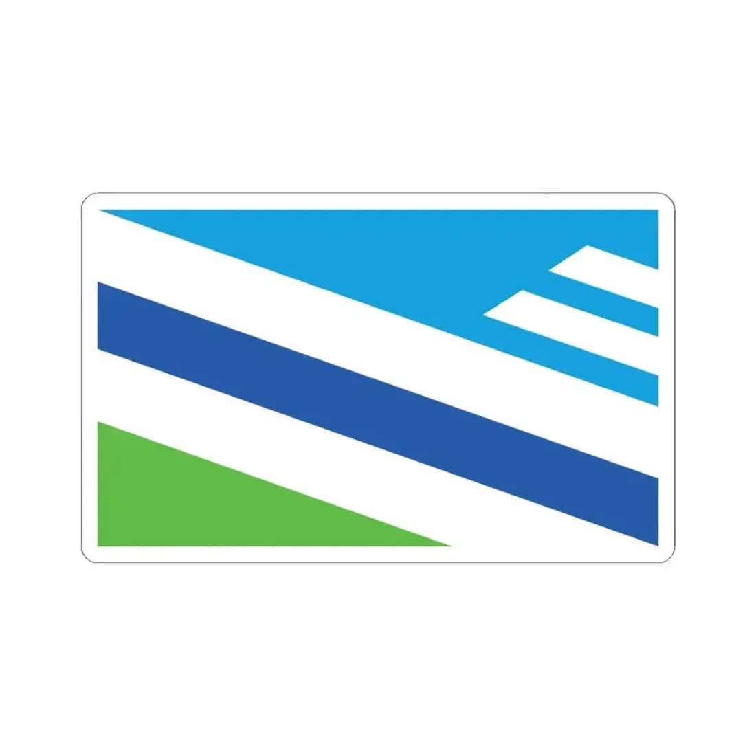 Flag of Dayton Ohio (United States) STICKER Vinyl Kiss-Cut Decal 6 Inch White - The Sticker Space