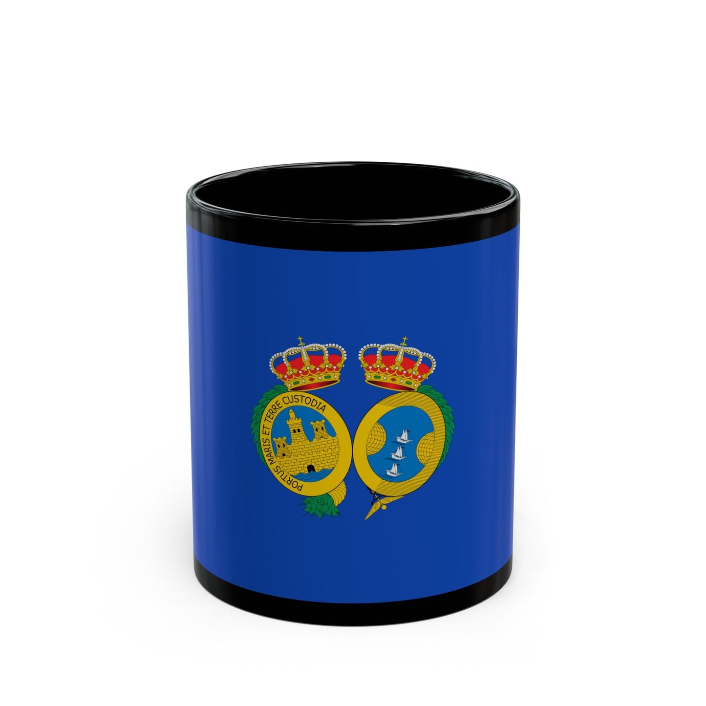 Flag of De Huelva Spain - Black Coffee Mug-11oz-The Sticker Space