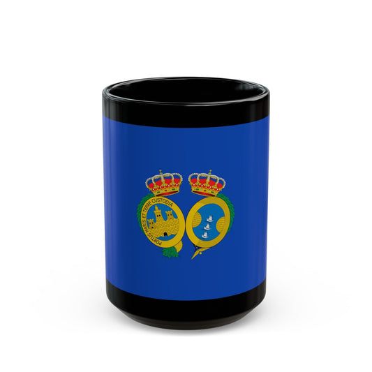 Flag of De Huelva Spain - Black Coffee Mug-15oz-The Sticker Space