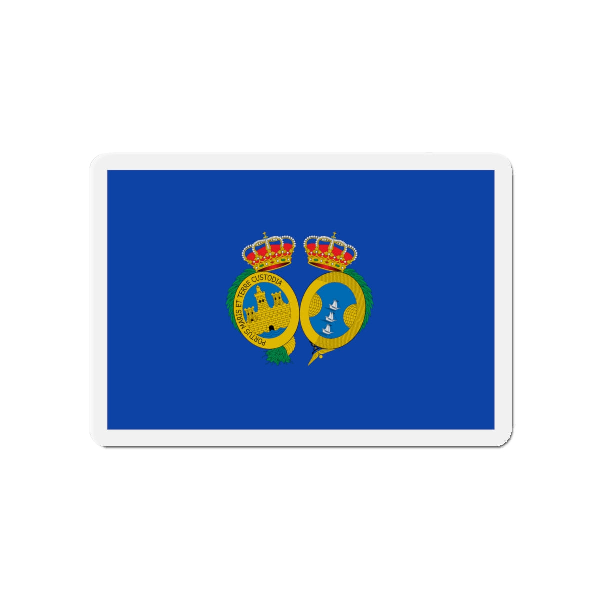 Flag of De Huelva Spain - Die-Cut Magnet-4" x 4"-The Sticker Space