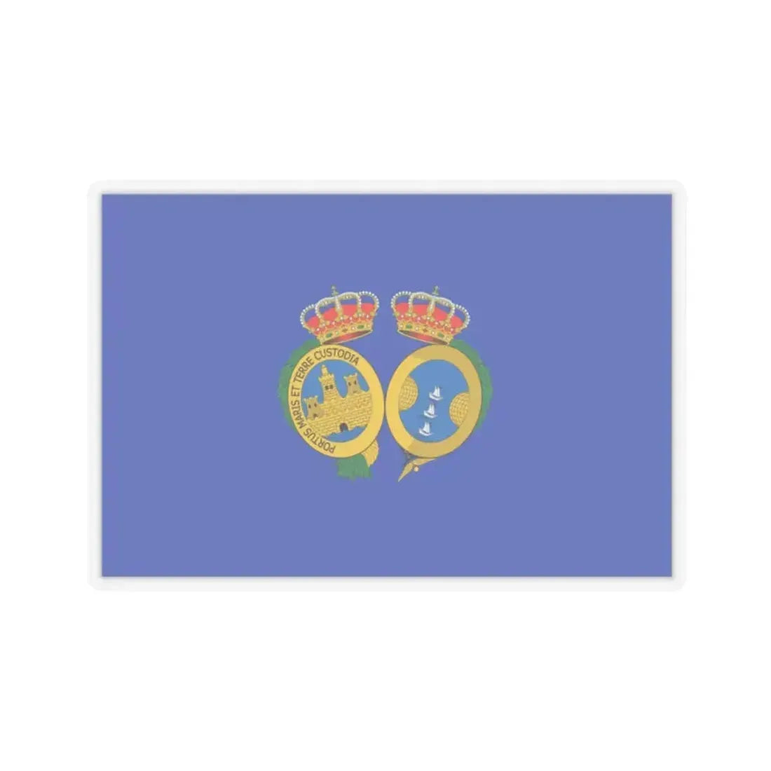 Flag of De Huelva Spain - STICKER Vinyl Kiss-Cut Decal 2 Inch Transparent - The Sticker Space