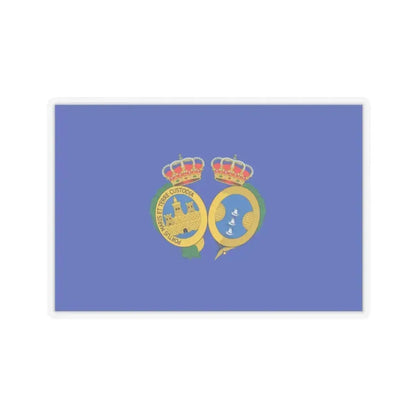 Flag of De Huelva Spain - STICKER Vinyl Kiss-Cut Decal 2 Inch Transparent - The Sticker Space