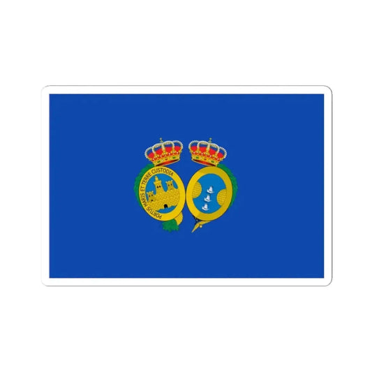 Flag of De Huelva Spain - STICKER Vinyl Kiss-Cut Decal 2 Inch White - The Sticker Space