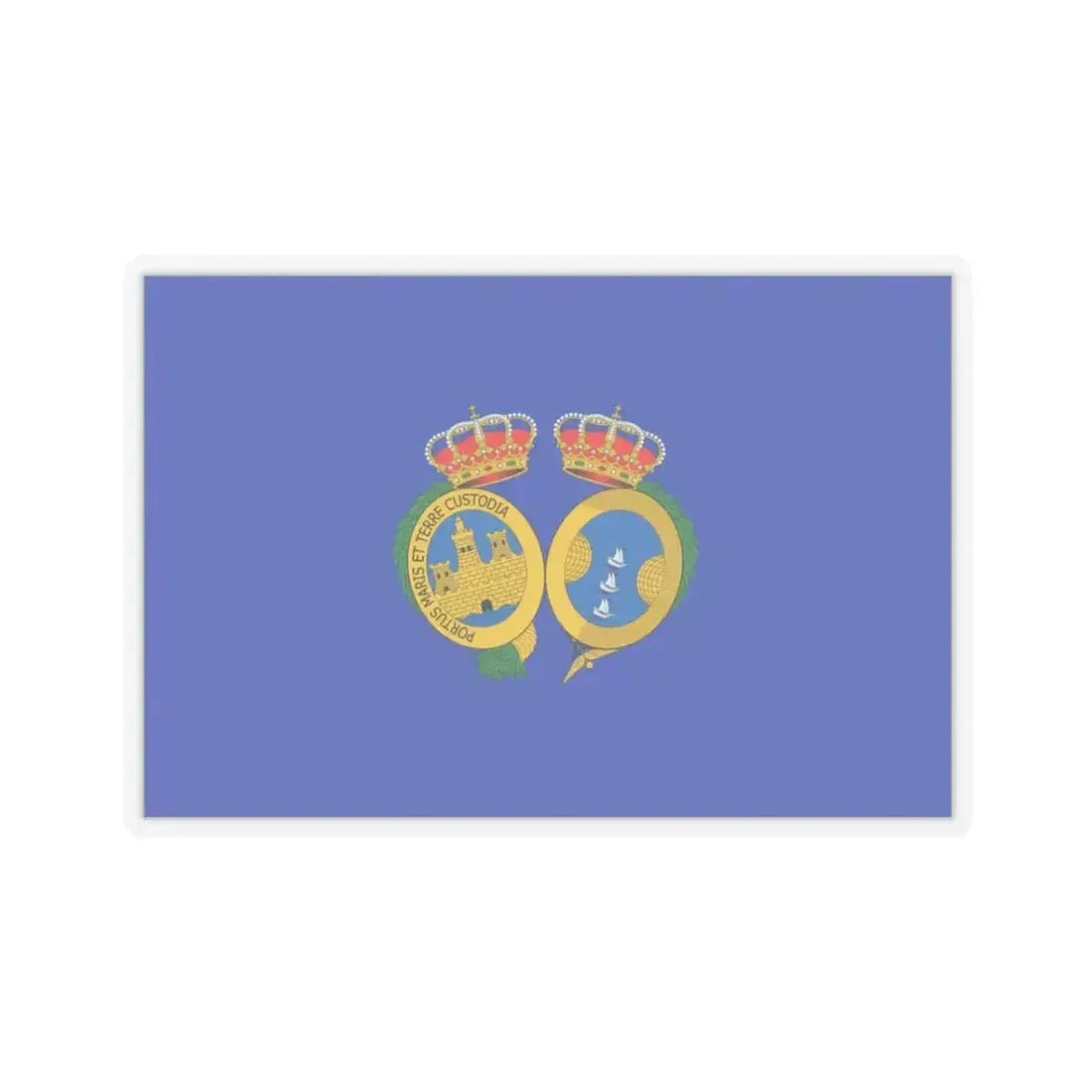 Flag of De Huelva Spain - STICKER Vinyl Kiss-Cut Decal 3 Inch Transparent - The Sticker Space