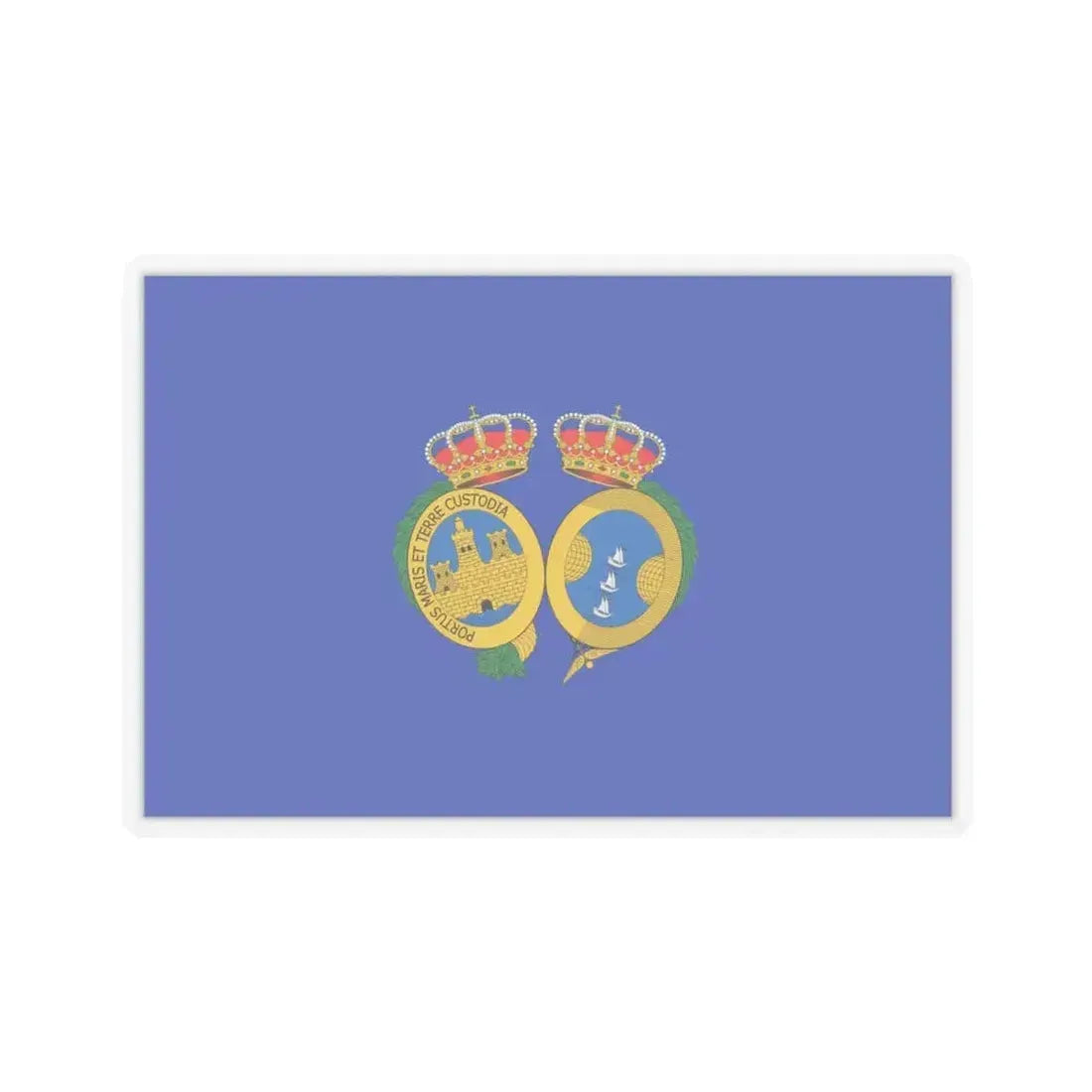 Flag of De Huelva Spain - STICKER Vinyl Kiss-Cut Decal 4 Inch Transparent - The Sticker Space