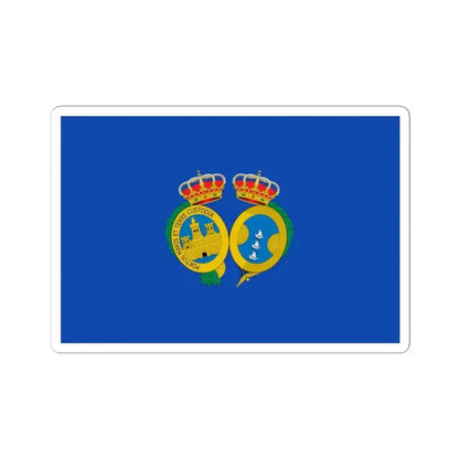 Flag of De Huelva Spain - STICKER Vinyl Kiss-Cut Decal 4 Inch White - The Sticker Space