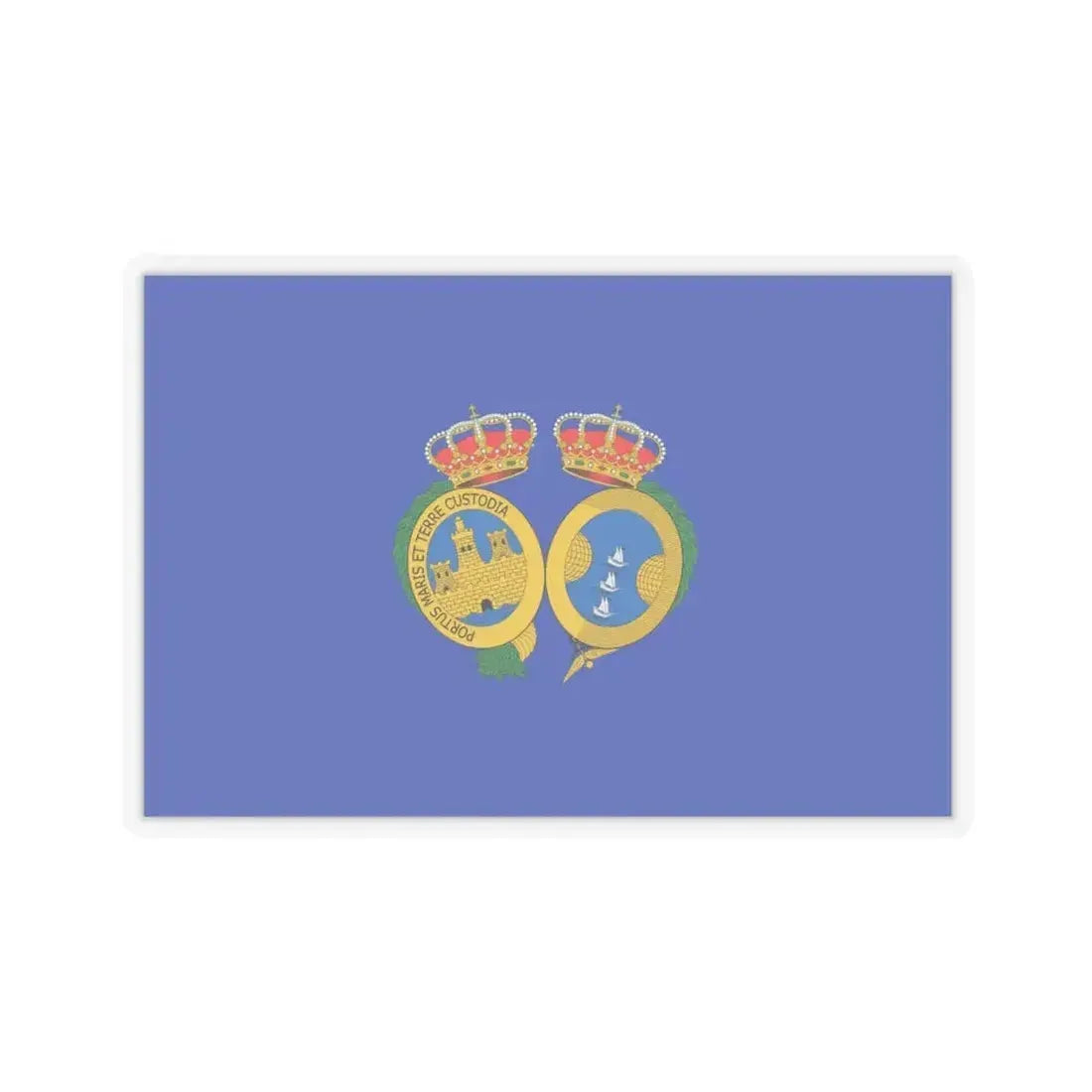 Flag of De Huelva Spain - STICKER Vinyl Kiss-Cut Decal 6 Inch Transparent - The Sticker Space