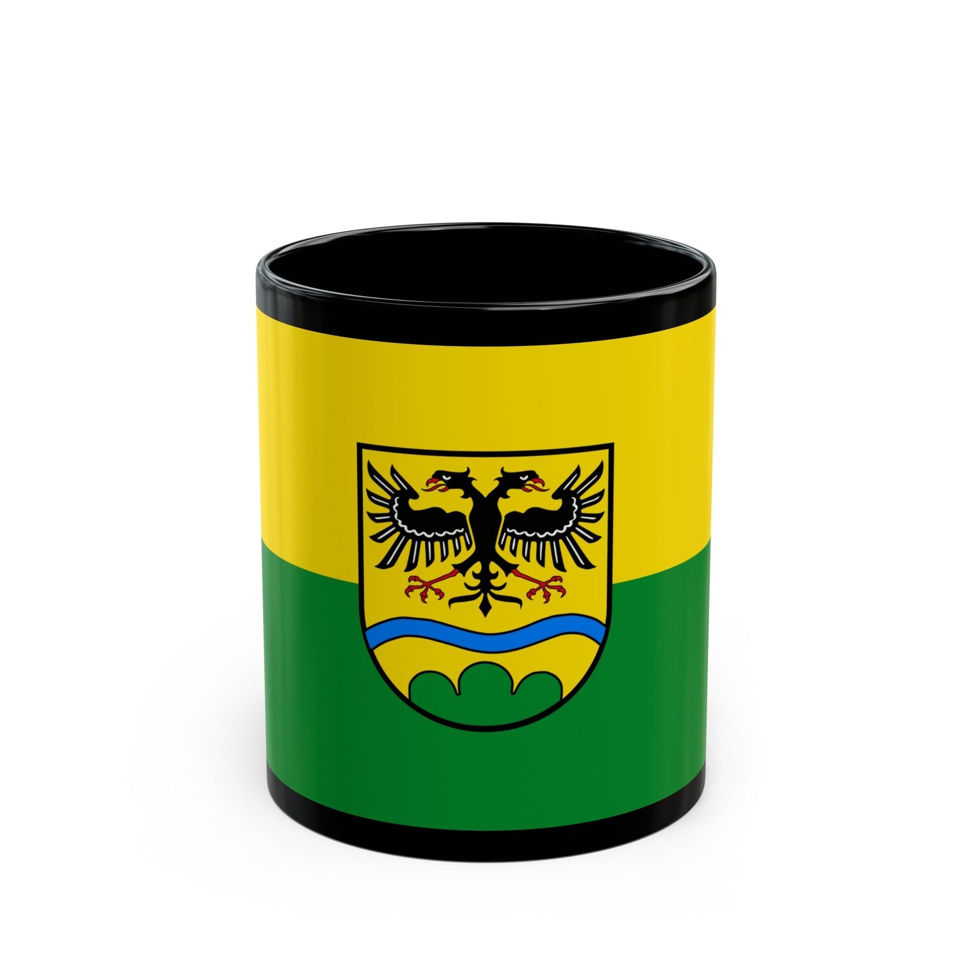 Flag of Deggendorf Germany - Black Coffee Mug-11oz-The Sticker Space