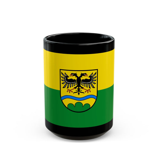 Flag of Deggendorf Germany - Black Coffee Mug-15oz-The Sticker Space