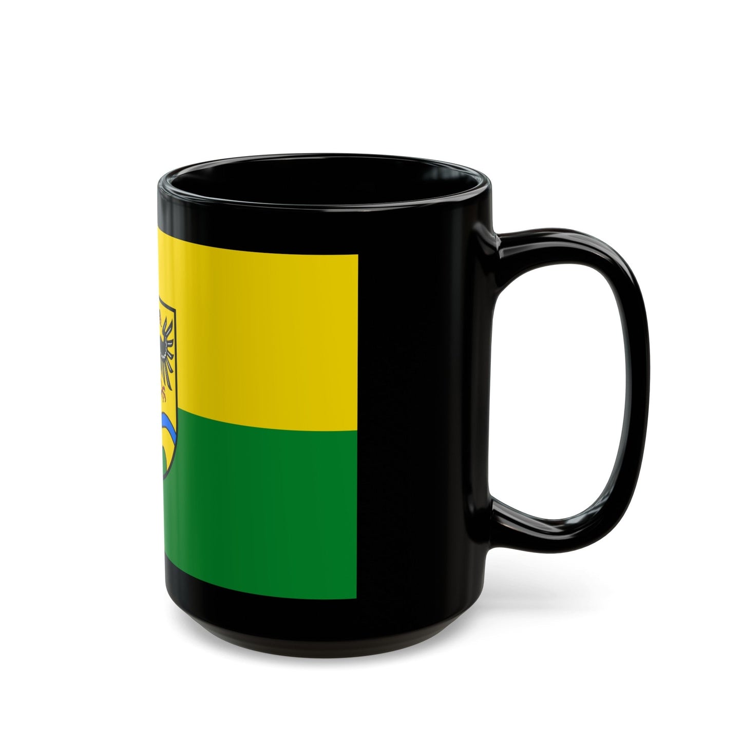 Flag of Deggendorf Germany - Black Coffee Mug-The Sticker Space