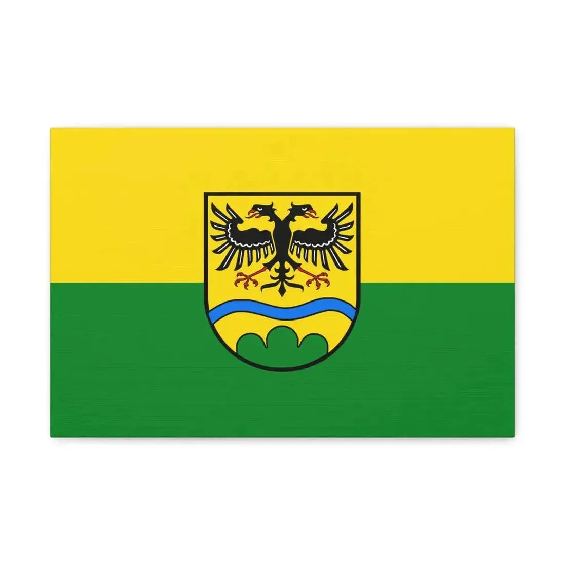 Flag of Deggendorf Germany - Canvas Wall Art 18″ x 12″ 1.25" - The Sticker Space
