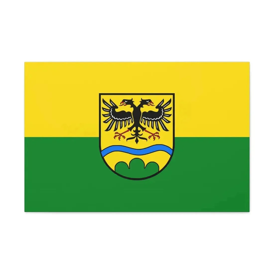 Flag of Deggendorf Germany - Canvas Wall Art 30" x 20" 1.25" - The Sticker Space